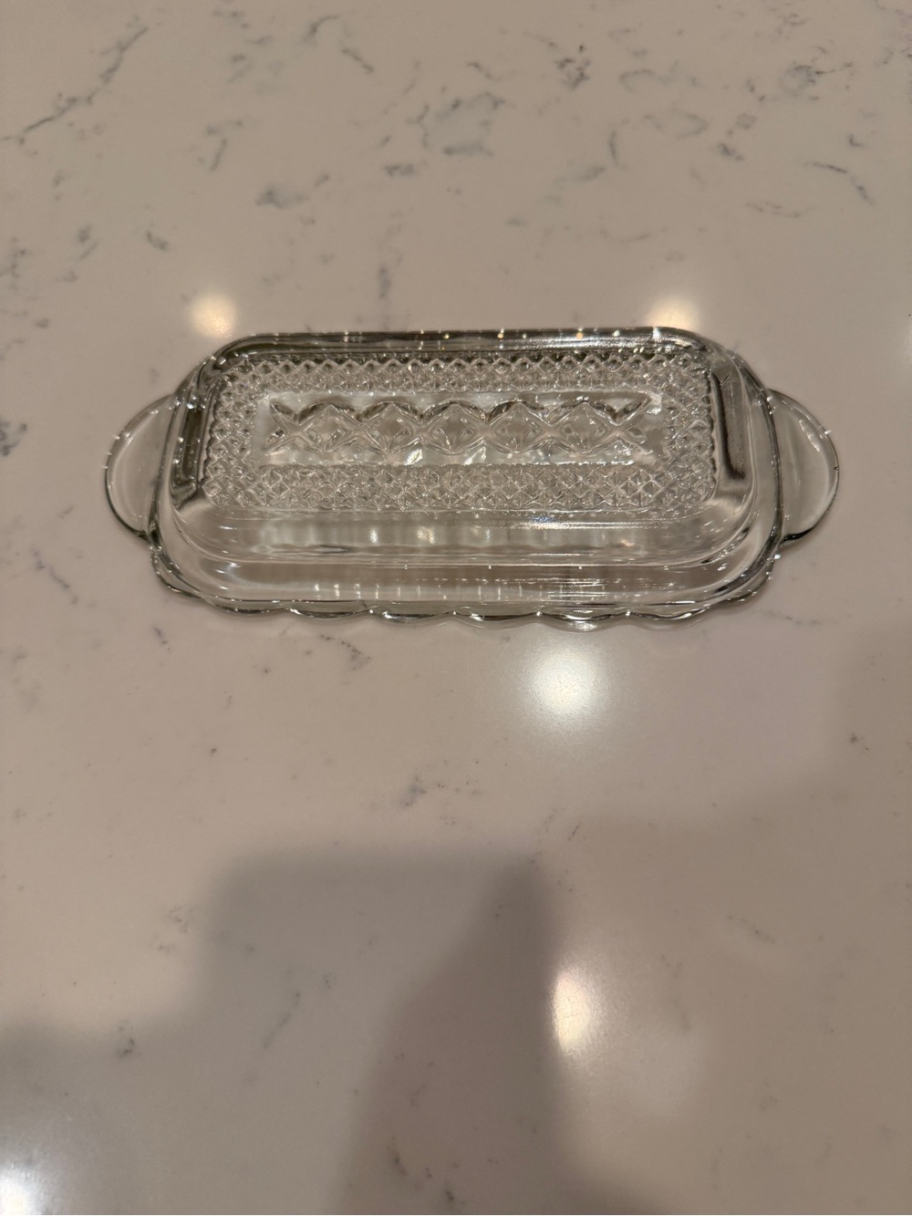 Clear Pressed Glass Relish Tray Celery Dish Scalloped Edge Serving Tray 9” VTG - Picture 6 of 9